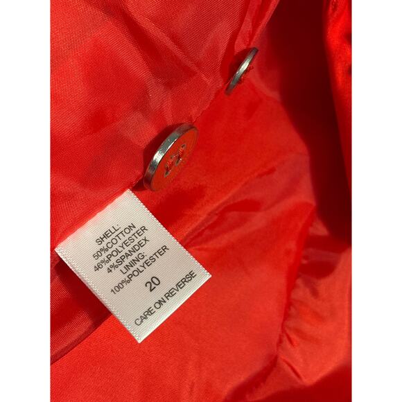 7th Avenue Design Studio New York And Company Red Blazer Size 20 - Picture 4 of 5